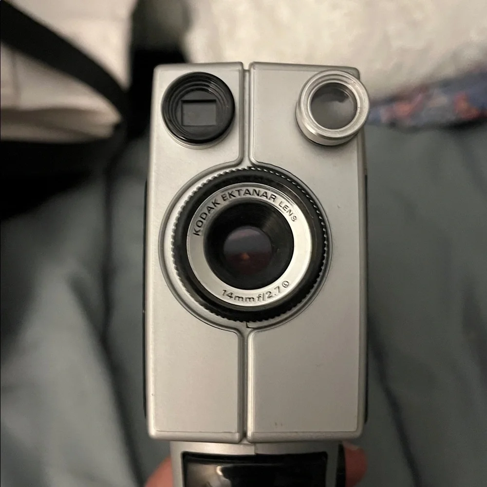 Kodak Instamatic Camera with Black Carry Case - Black & Silver